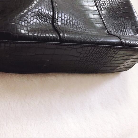 Neiman Marcus Black Pattern Large Tote Bag - Picture 6 of 8